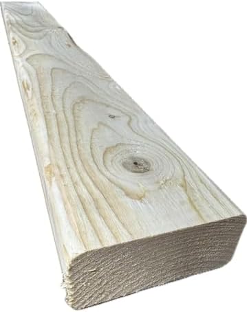 Farm Plastic Supply - 2 in. x 4 in. (1 1/2" x 3 1/2") Wood Lumber - Premium Grade KD-HT Stud, Board Stud Wood, 2 By 4, Lumber (1, 18 Inches)