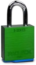 PACLOCK's 2-Series Padlock, UCS, 5/16" Diameter Hard. Stainless Steel Shackle, 1-3/16" Tall, High Performance 6-Pin Cylinder, One Lock Keyed to a Number U-Pick! w/ 2 Keys, Green