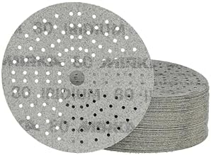 Mirka Iridium 6 Inch 80 Grit Premium Ceramic Blend Sanding Discs, 50 Pack