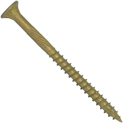 Jake Sales #9 x 2 Bronze Coated Multipurpose Wood Screw Torx/Star Drive Flat Head (1 Pound ~118 Screws) Exterior Coated - ACQ Compatible Wood Screws