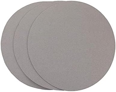 11 inch Sanding Discs Hook and Loop Round Sand Paper Disc, White Aluminum Oxide No Hole Hook and Loop Sanding Discs, 280 Grit Sandpaper Auto Body Sandpapers for Wood, Paint, Metal & Plastic, 25 Pack