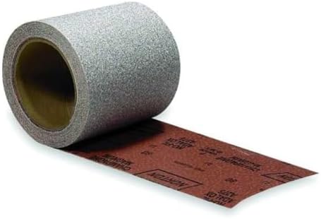Norton A275OP PSA Adhesive Sandpaper Roll, 100 Grit Sandpaper, Woodworking and Automotive Sand Paper, 2-3/4 Inch Wide, Continuous Roll of 30 Yards