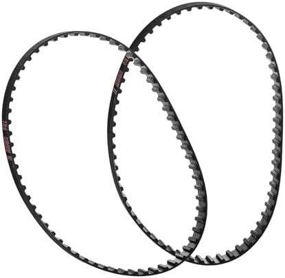 SPINDLE SANDER Drive Belt set of 2 Fits - Harbor FREIGHT 191511E-B OSCILLATING EDGE BELT SPINDLE SANDER - High Strength Rubber Belt - Replacement Drive Belt - Made In The USA!- Toothed Drive Belt