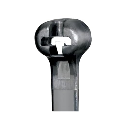 Panduit BT2LH-TL0 Cable Tie, Metal Barb, Light Heavy, Weather Resistant Nylon 6.6, 8.7-Inch Length, Black (250-Pack)