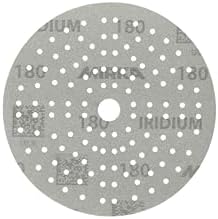 Mirka Iridium 6 Inch 180 Grit Premium Ceramic Blend Sanding Discs, 50 Pack