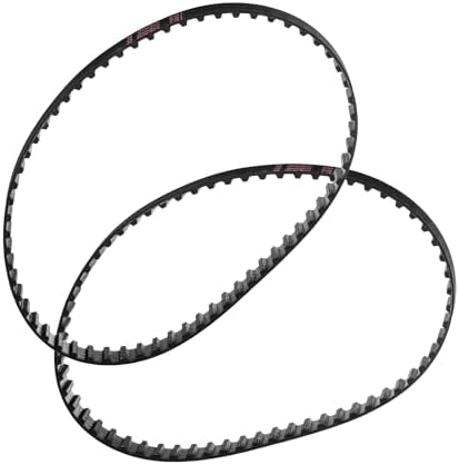 SPINDLE SANDER Drive Belt set of 2 Fits - Harbor FREIGHT 191511E-B OSCILLATING EDGE BELT SPINDLE SANDER - High Strength Rubber Belt - Replacement Drive Belt - Made In The USA!- Toothed Drive Belt