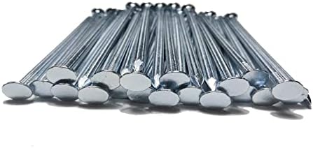 Metal Stakes, 6 Inch 80Pcs Galvanized Landscape Spikes,Garden Nails for Turf,Weed Barriers,Tent and More (80, 6 in)