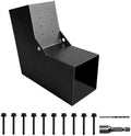 30° Angle Slant Pergola Bracket Kits,2-Way L-Shaped Slant Roof Post Brackets with Stainless Steel Screws for 6" x 6"(Actual:5.5" x 5.5") Lumber for Outdoor Pergola,Proch,Passageway - 1Pack