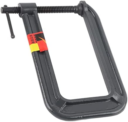 Heavy Duty G Type C Clamp for Woodworking, Carpentry Clamping Device with Forged Steel Construction, Spiral Threaded Rod for High Torque, Clamping Depth up to 7.3 in (Clamping thickness 70 * depth