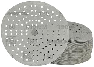 Mirka Iridium 6 Inch 180 Grit Premium Ceramic Blend Sanding Discs, 50 Pack