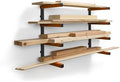 BORA Wood Rack 4-Level Heavy Duty Lumber Storage Rack Wall Mount PBR-0410
