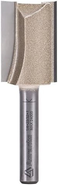 Undersize Plywood Dado Bits 1/4" Shank, Straight Router Bits 23/32" Cut Diameter, 1" Cut Length, Useful for Plunging Capabilities for Cutting Grooves, Dados, Mortising