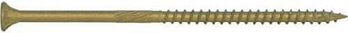 Jake Sales #10 x 5 Bronze Coated Multipurpose Wood Screw Torx/Star Drive Flat Head (1 Pound - 37 Approx. Screw Count) Exterior Coated - ACQ Compatible Wood Screws