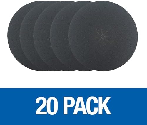 Mercer Industries 407060 Silicon Carbide Floor Sanding Edger Discs, 7" x 5/16" Hole, Grit 60F (50 pack)