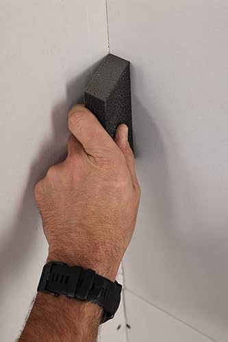 ToolPro Medium Grit Sanding Sponges 24-Pack - Single-Angle Washable Sanding Blocks for Drywall, Wood, and Paint Prep