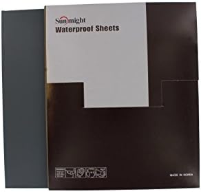 Sunmight 9" x 11" 320 Grit Waterproof Sanding Sheets, 50 Pieces (08114)