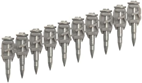 100x Collated Concrete Nails 1 Inch (25mm) for Hilti BX 4 (BX4) Cordless Concrete Nailer, B4 MX Collated Strip, Full Round Head Hardened Steel Pins for Metal Track, Drywall & Concrete