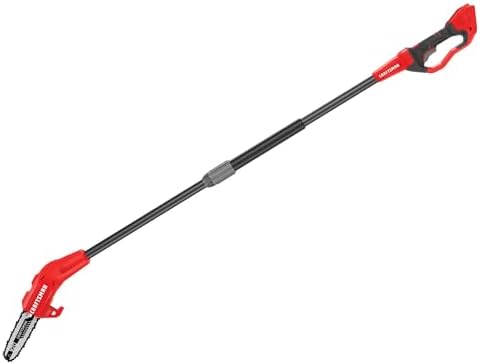 CRAFTSMAN Pole Saw, Pole Saws for Tree Trimming, Cordless V20 Tool-Only Tree Trimmer, Up to 14 Ft Extended Reach (CMCCSP20B)