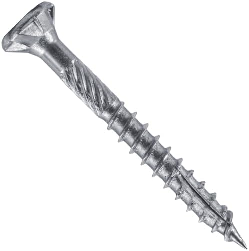Jake Sales #9 x 1-5/8" Silver Star Stainless Steel Wood Screw Torx/Star Drive Head - Grade 300 Series Stainless Steel Torx/Star Drive Wood Screws - (Full Box - 4,000 Approx. Screw Count)