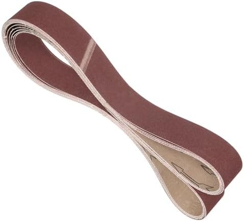6 Pcs Sanding Belts 2 x 72 Inch 120 Grit Aluminum Oxide