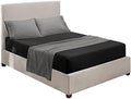 Nestl King Sheets Set - 4 Piece King Size Bed Sheets, Extra Soft, Double Brushed Bedding for King Size, 2 Tone Black/Grey Set, Black Fitted Sheet, Grey Flat Sheet, Grey Pillow Case