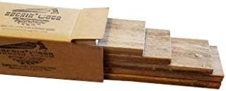 Rockin' Wood Rustic Weathered Reclaimed Wood Planks for DIY Crafts, Projects and Decor (12 Planks - 12" Long)