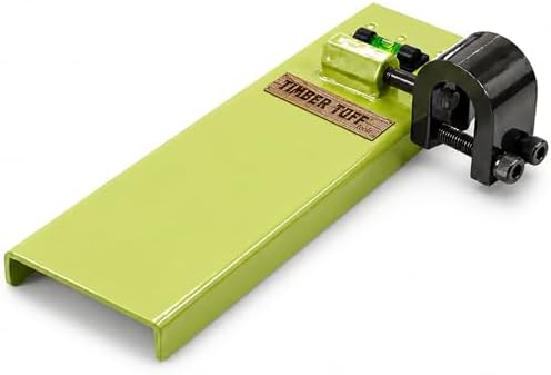Timber Tuff Mini Portable Chainsaw Beam Cutting Guide Tool, Solid Steel Construction, Universal Bar Fit, Straight Cut & Quick Assembly, TMW-57, Green