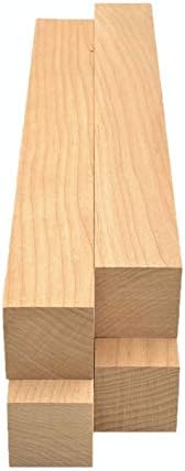 Barrington Hardwoods Maple Lumber Square Turning Blanks (4 Pieces) (1.5" x 1.5" x 18")