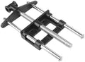 Baoblaze Workbench Clamping Device Carpentry Vise Bench Vise Clamp Steel Rod Central Threaded Bar Manual Tighten Handle Bench Mounted Suitable for home, Professional 7 Inch Woodworking Bench Vise