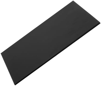 MECCANIXITY UHMW Sheet Ultra High Molecular Weight Polyethylene Sheet, 1/4" Thick Hard HDPE Plastic Sheet Board for Marine Board,DIY Craft, Marine Plywood 24" x 12" Black