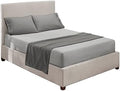 Nestl Twin XL Sheets Set - 3 Piece XL Twin Bed Sheets, Extra Soft Double Brushed Bedding for Adjustable Bed, 2 Tone Silver/Grey Set, Silver Fitted Sheet, Grey Flat Sheet, Grey Pillow Case