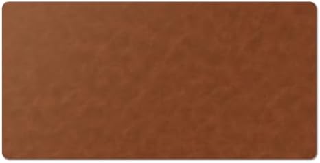 Nekmit Leather Desk Blotter Pad 34 x 17 Inches, Flat, Non-Slip, Waterproof, Brown