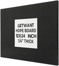 Black HDPE Sheet 12x24 Inch 1/4 Inch (6mm) Thick, Marine Board HDPE Plastic Sheet, Waterproof Heavy Duty Black Panel for Marine, Boat, Workbench, DIY & Outdoor Projects
