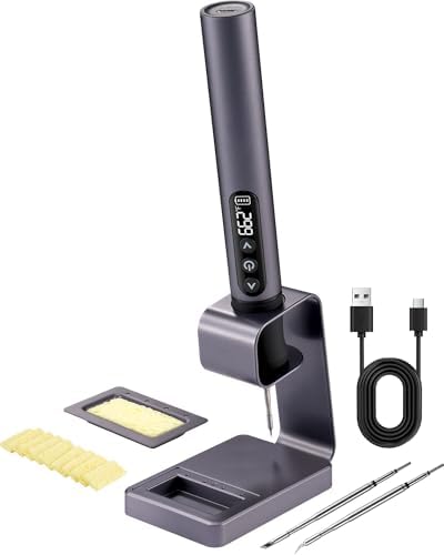 xTool Selected Cordless Soldering Iron Kit, 7s Heat-up, 3 C210 Tips, 842F