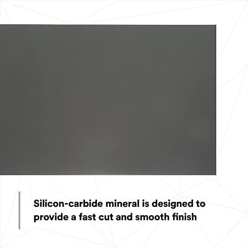 3M Wetordry Abrasive Sheet, 401Q, 02021, 1000+ Grade, 5 1/2 in x 9 in