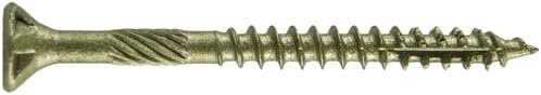 8 x 2 Bronze Coated Exterior Coated - ACQ Compatible Multipurpose Wood Screw -Torx/Star Drive Flat Head 5 POUNDS - 755 Approx. Screw Count