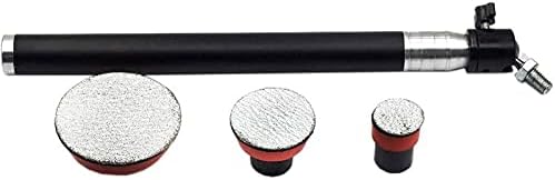 Wood Bowl Sander Sanding Tool with Sanding Disc for Lathe Wood Turning Tool Woodworking with Rotatable Spindle Head(Aluminum handle)