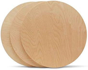 Wood Circles 12 inch 1/2 inch Thick, Unfinished Birch Plaques, Pack of 25 Wooden Circles for Crafts and Blank Sign Rounds, by Woodpeckers