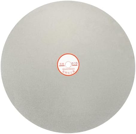 12 Inch x 1/2" Arbor Diamond Flat Lap Disc, 500 Grit
