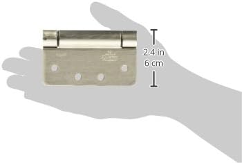 National Hardware N350-868 Spring Hinge in Satin Nickel, 4"