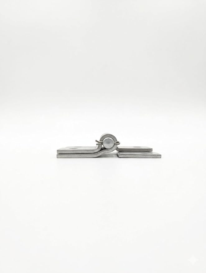 Aluminum Butt Weld Bolt-on Hinge 5"x 4.75" x .188 Heavy Duty Material Removable pin for Horse Ramp Fold Down End gate Doors. Rust Resistant Material