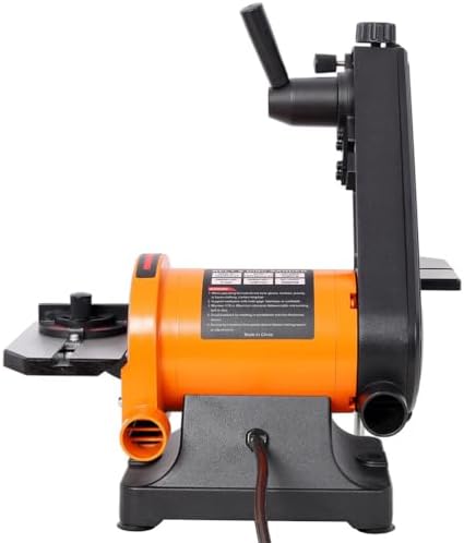 1x30 Belt Sander with 5-Inch Disc, Benchtop Belt Disc Sander with Adjustable Worktable, Miter Gauge, Dual Dust Ports, Quick Belt Change for Woodworking Grinding