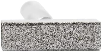 POWERTEC Bench Grinder Wheel + Diamond Wheel Dresser 8 Inch 36 & 120 Grit, Aluminum Oxide Grinding Wheel for Bench Pedestal Grinder, 1" Thick 5/8" Arbor, Sharpening Shaping Blade, Chisel, Drill Bits