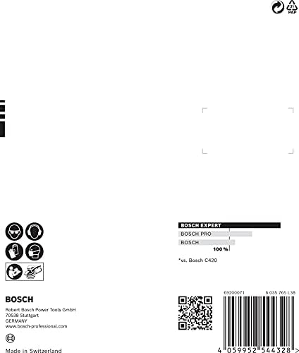 Bosch Professional 5x Expert C470 Sandpaper (Ø 125 mm, Grit 80, Accessories Orbital Sander)