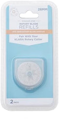 Missouri Star Universal Rotary Cutter Blades 28mm, 2 Pack | Super Sharp Replacement Blades, Fits All Rotary Cutter Handles | Fabric Trimmer Refill for Quilting and Sewing Projects