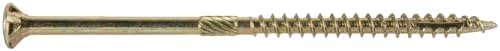Jake Sales #10 X 4 Gold Star Wood Screw Torx Drive Flat Head (1 Pound - 48 Approx. Screw Count) - Multipurpose Wood Screws