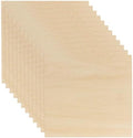 12 Pack Basswood Sheets 1/8 x 12 x 12 Inch Plywood Board, Thin Natural Unfinished Wood for Crafts, Hobby, Model Making, Wood Burning and Laser Projects