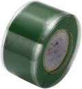 10 Roll 1 Inch X 10 FT Self-Fusing Silicone, Thickness 0.5mm Hose Repair Tape, Heavy Duty and Leak Proof Rubber Hose Tape, Pipe for Water(Green)