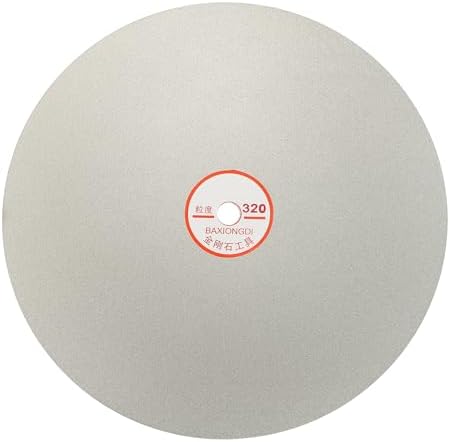10 Inch x 1/2" Arbor Diamond Flat Lap Disc, 320 Grit