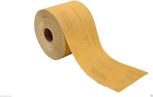 Norton 6147 Sandpaper Dura Block Gold Sticky Back Roll 2.75" X 25YD 400 Grit PSA